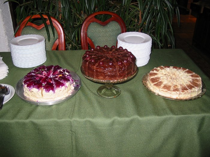 Eighth anniversary of our community, 25 September 2004 — A taste from the dinner