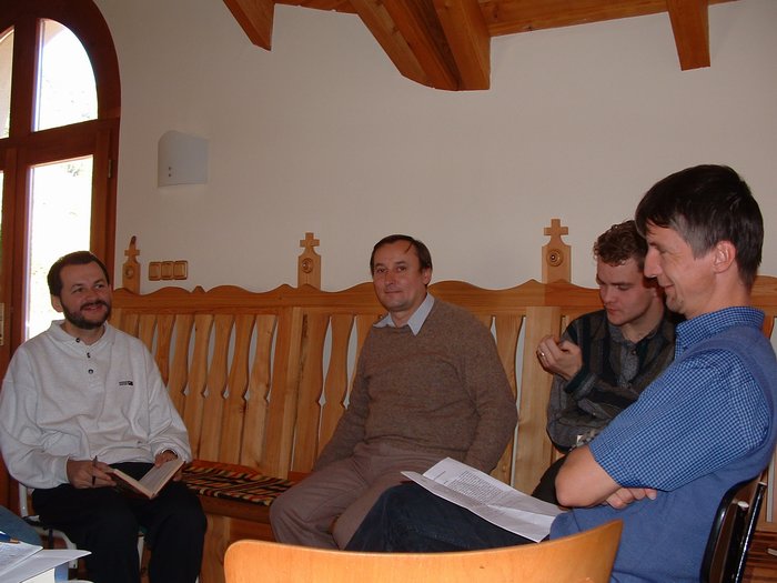 Retreat, October 2003  After meditation